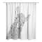 Sketch Llama Sweet Cheeks 71" x 74" Shower Curtain